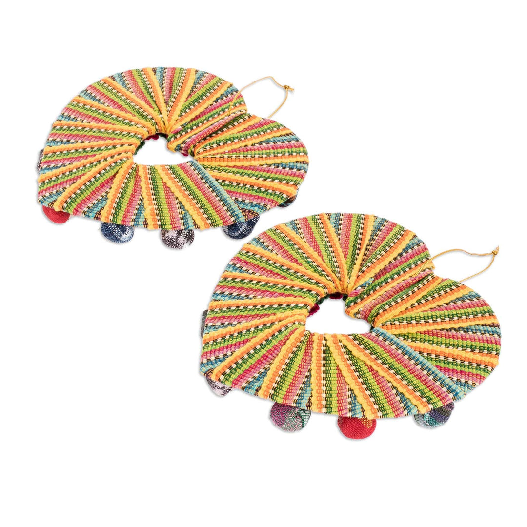 Handwoven Cotton Worry Doll Christmas Ornaments (Set of 2) - Friendship is Love