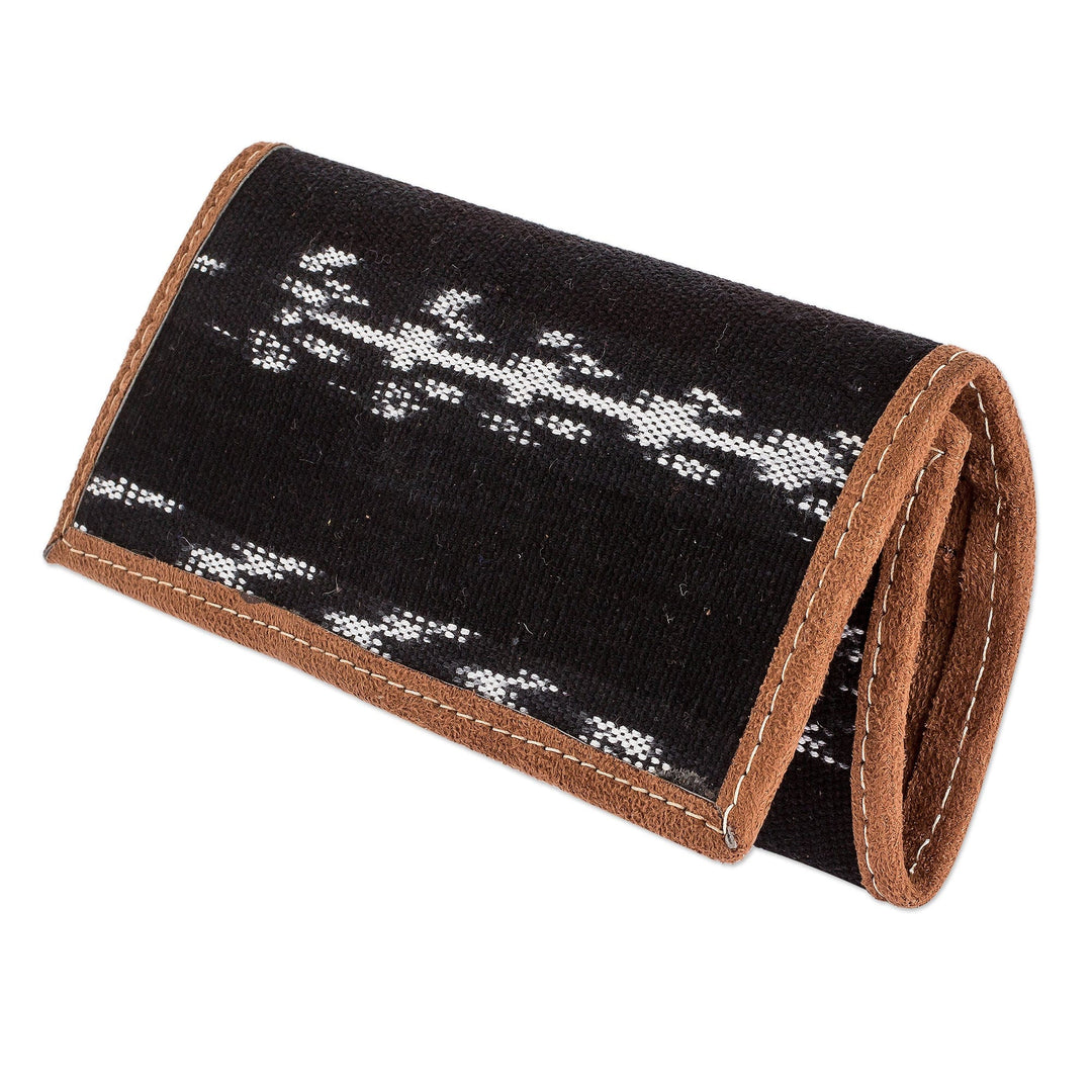 Black Jaspe Patterned Billfold Wallet - Black Jaspe Heritage
