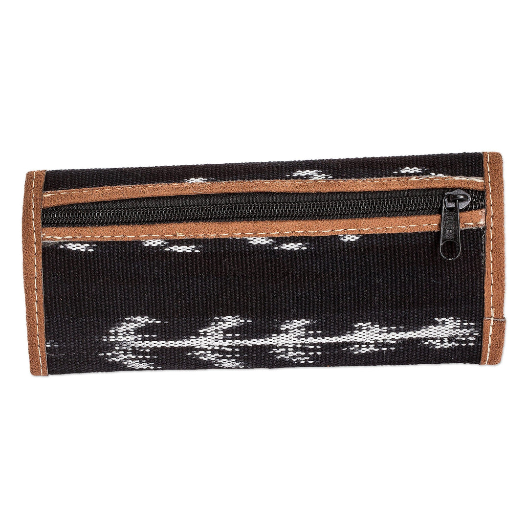 Black Jaspe Patterned Billfold Wallet - Black Jaspe Heritage