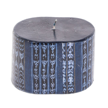 Handmade Rectangular Dark Blue Candle - Santa Catarina Palopo Blue