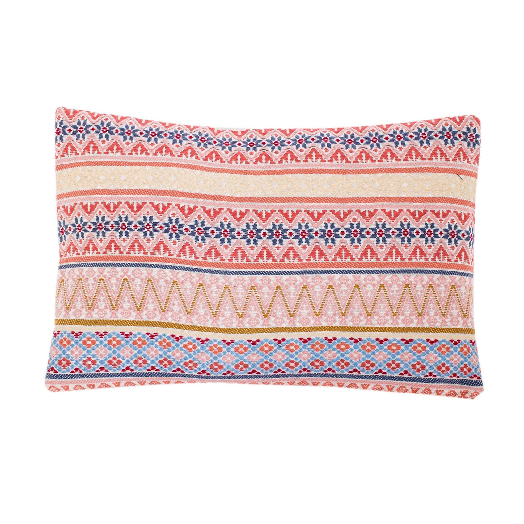 Strawberry Cotton Cushion Cover Handloomed in Guatemala - Strawberry Charm
