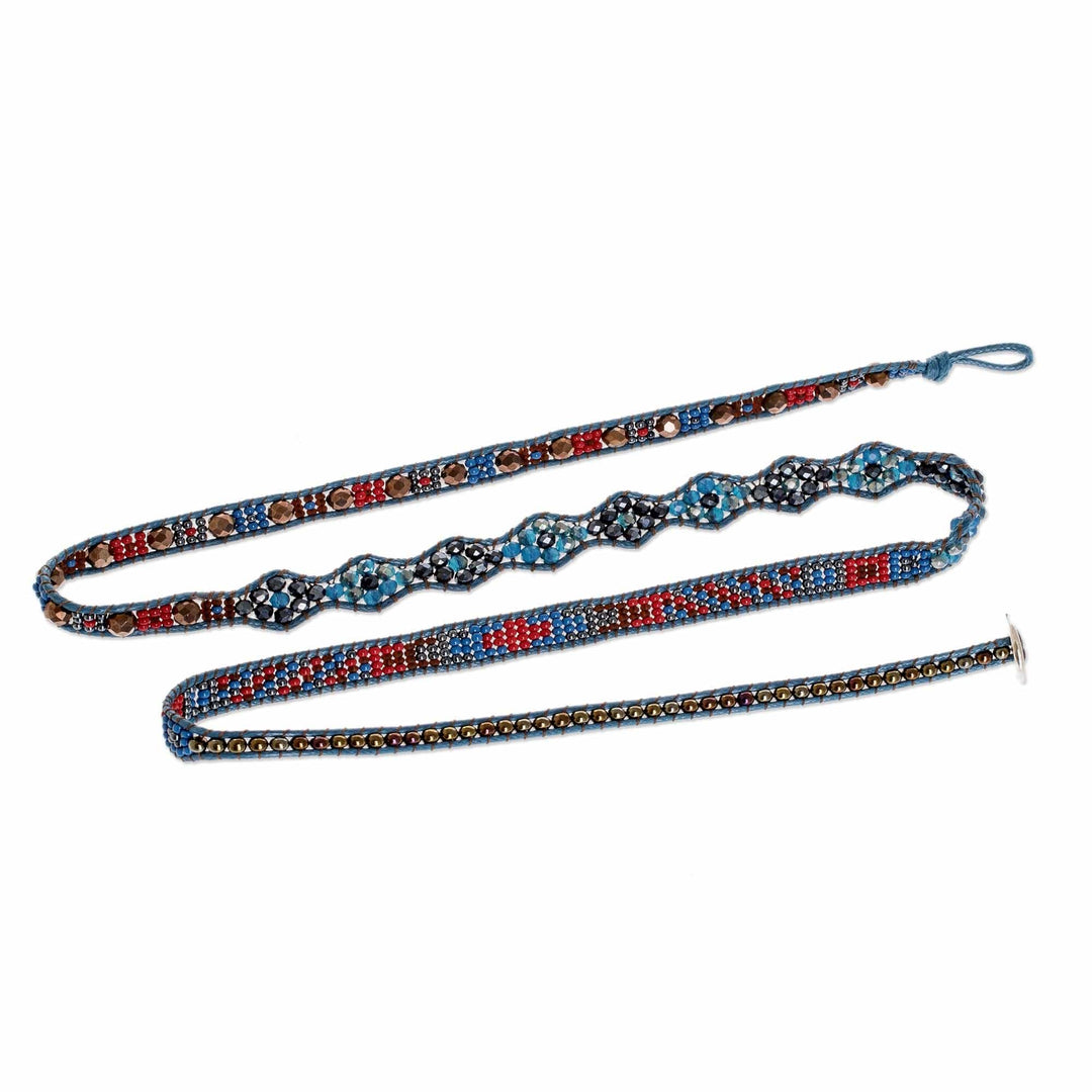 Multicolored Beaded Wrap-Style Bracelet - Festive Atitlan