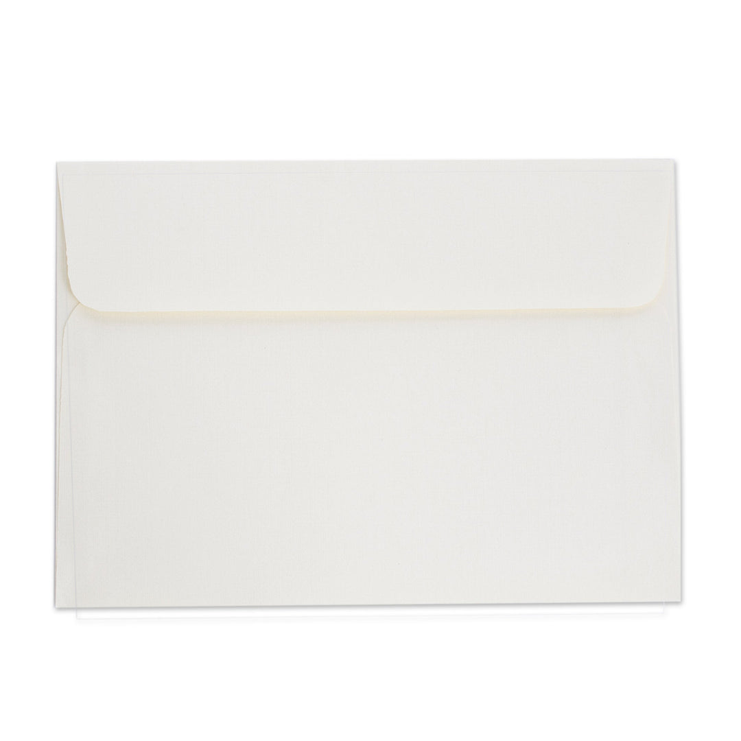 Blank Greeting Card with Cotton Textile Accent - Sweet Memories