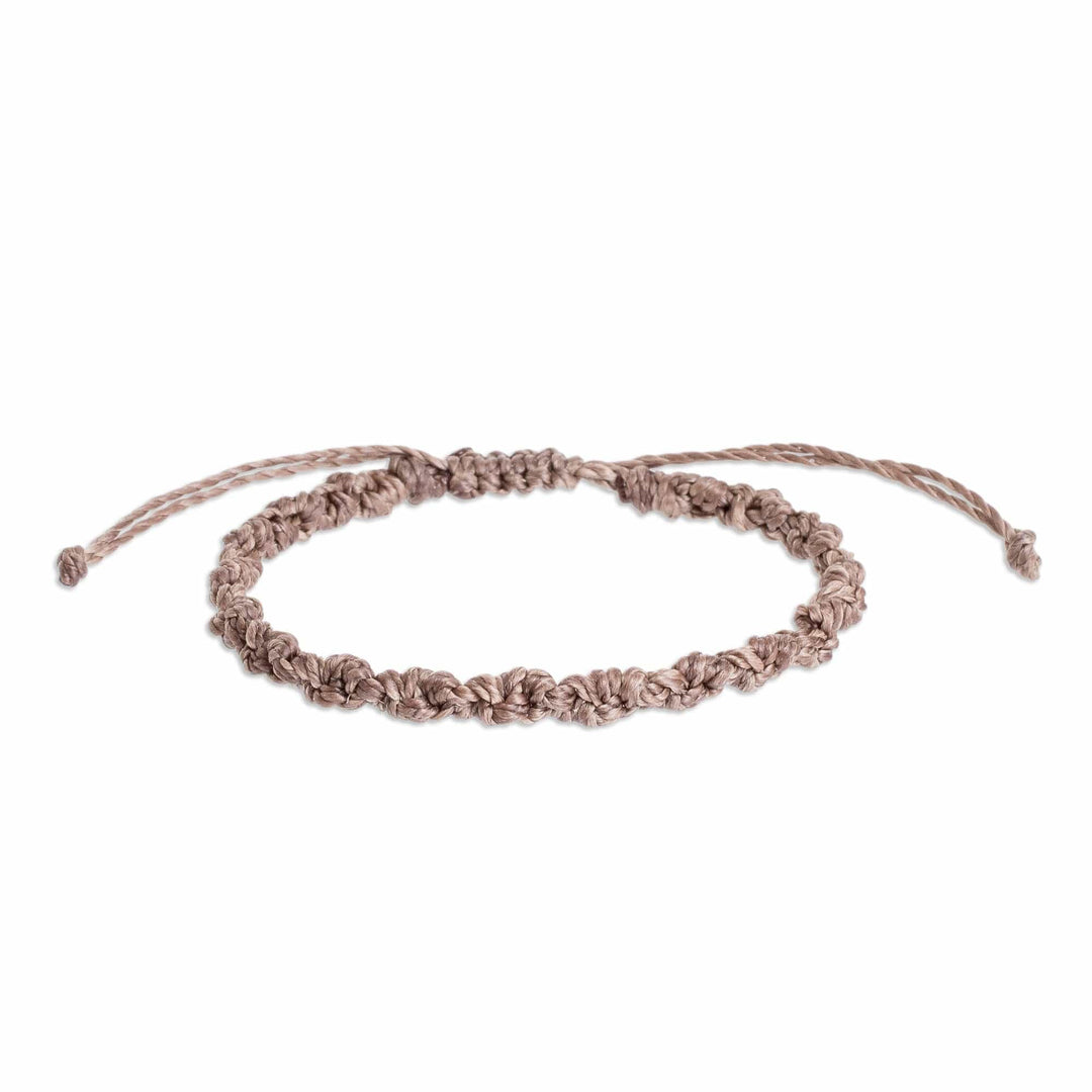 Unisex Macrame Bracelet - Knot Uncommon in Cocoa