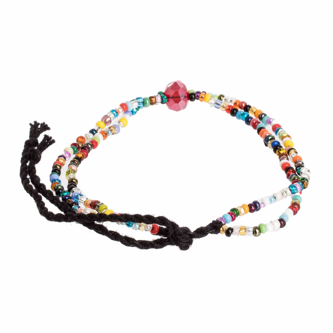 Multicolor Beaded Bracelet - Atitlan Rainbow