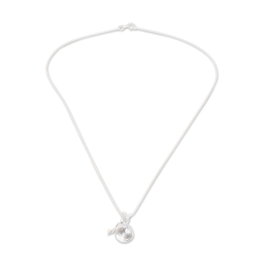 Sterling Silver Bee Pendant Necklace from Costa Rica - Bee Yourself Again