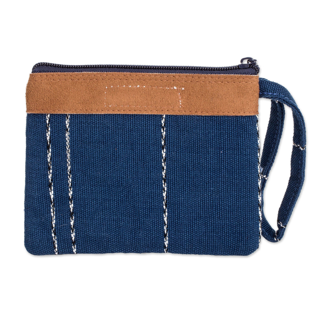 Artisan Crafted Handloom Cotton Coin Purse from Guatemala - Geometry of Love