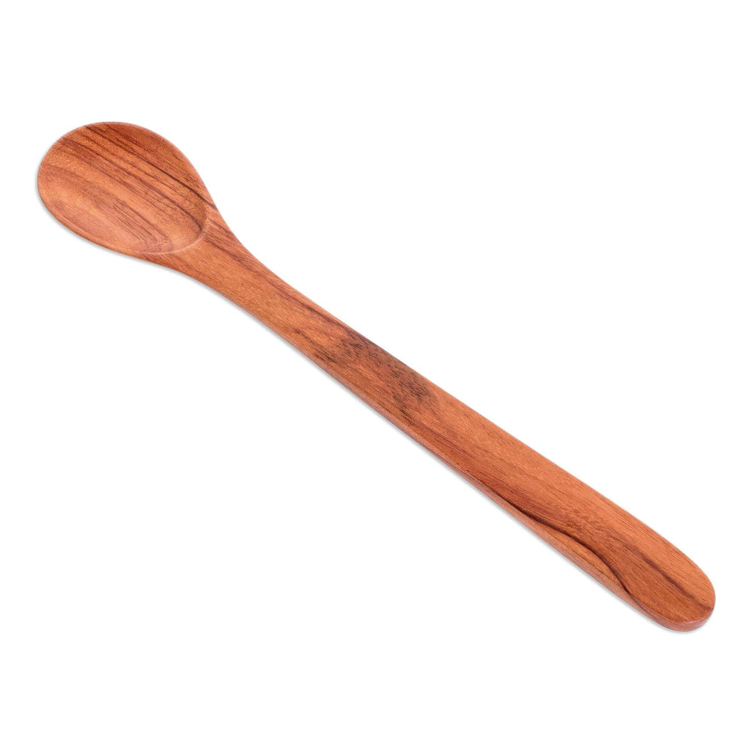 Natural Wood Serving Spoon Hand-crafted in Guatemala - Delicious Dishes