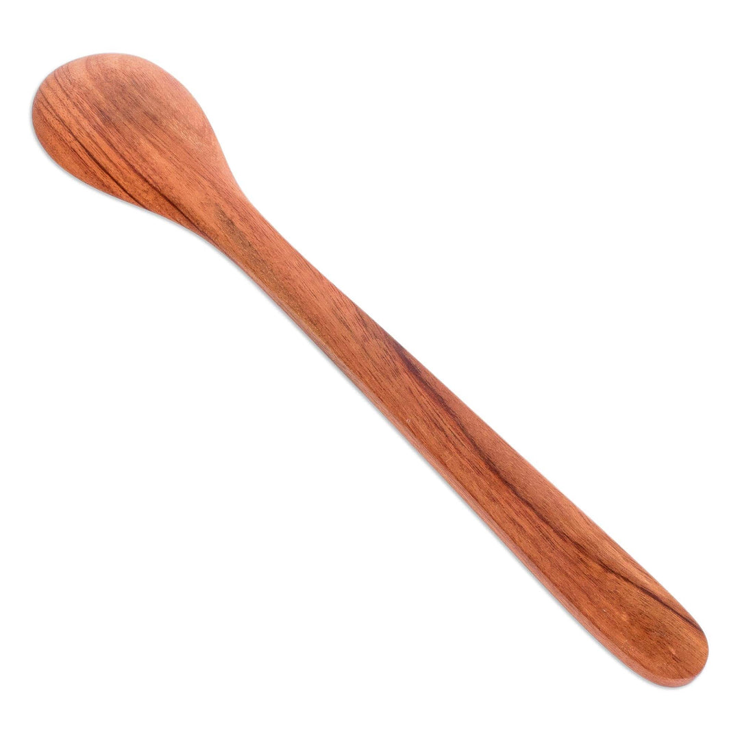 Natural Wood Serving Spoon Hand-crafted in Guatemala - Delicious Dishes