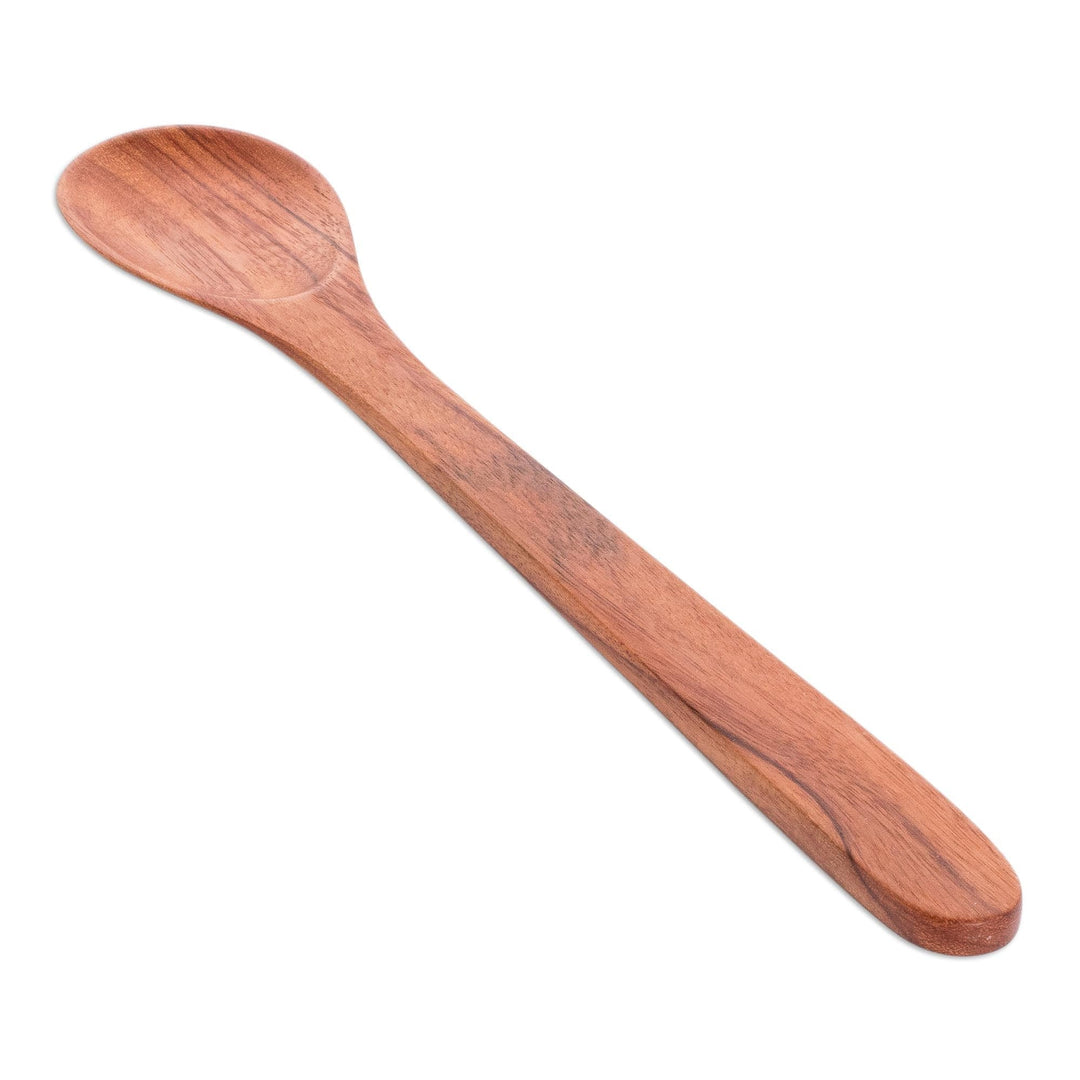 Natural Wood Serving Spoon Hand-crafted in Guatemala - Delicious Dishes