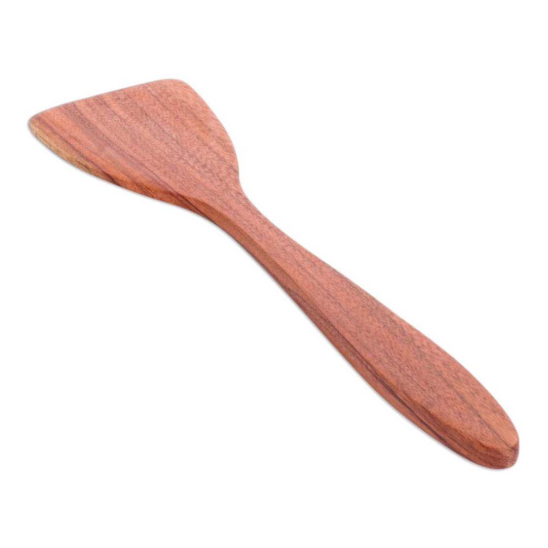 Natural Wood Spatula Hand Crafted in Guatemala - Love in the Kitchen