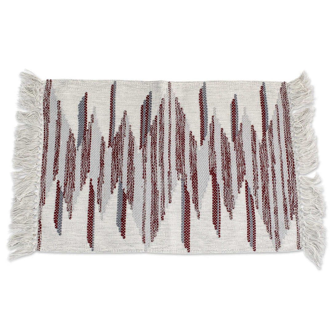 Handloomed Cotton Alabaster Placemats - Set of 4 - Warm Memories