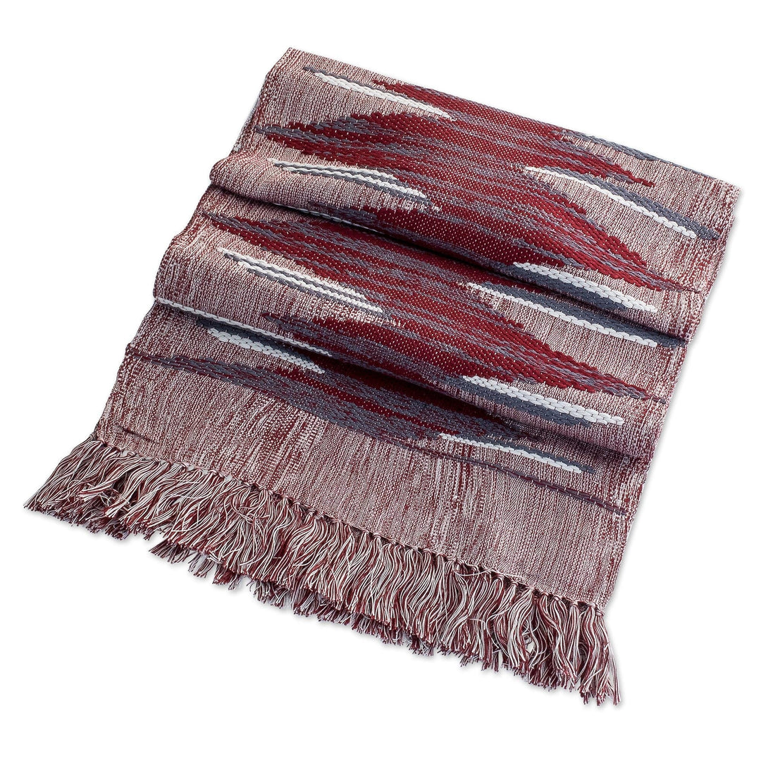 Handloomed Cotton Table Runner - Love Lagoon