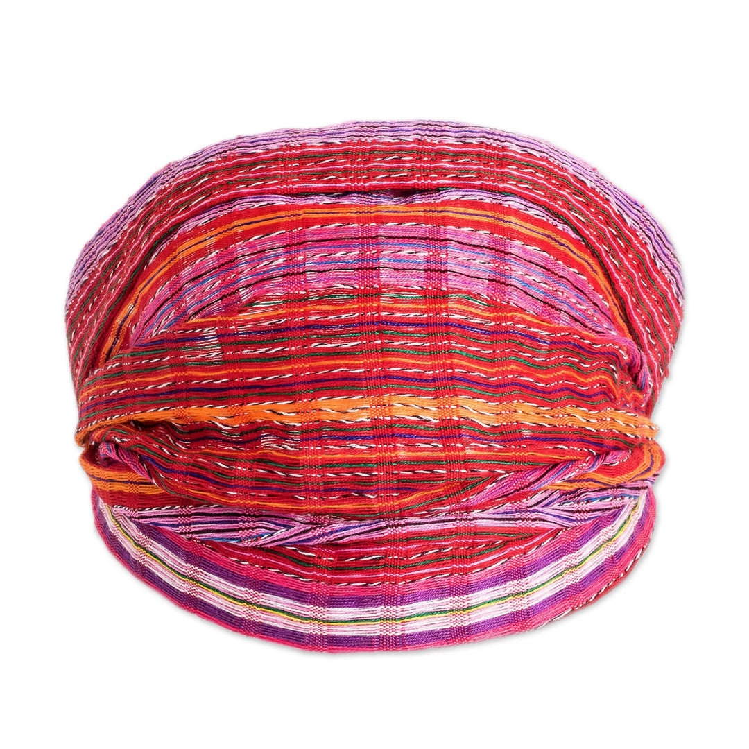 Multicolored Cotton Headband Hand-Woven in Guatemala - Stripes of Joy