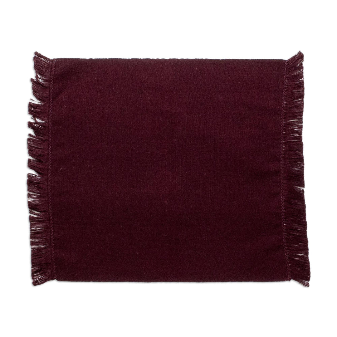 Handwoven Cotton Placemats with Napkins (Set of 4) - Intense Tradition