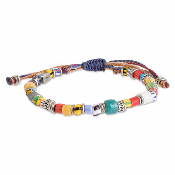 Handcrafted Multicolor Glass Beaded Bracelet from Guatemala - World Citizens