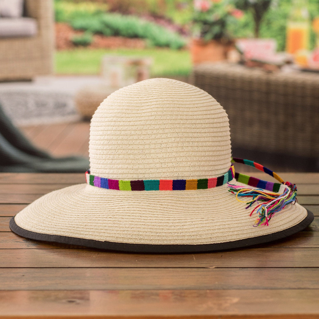 Set of 3 Handloomed Acrylic Hatbands in a Colorful Palette - Colorful Thoughts
