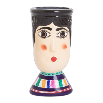 Hand-Painted Vibrant Ceramic Flower Pot - San Bartolo's Giant