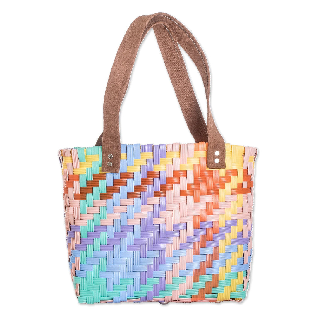 Multicolored Eco-Friendly Handwoven Tote - Summer Joy