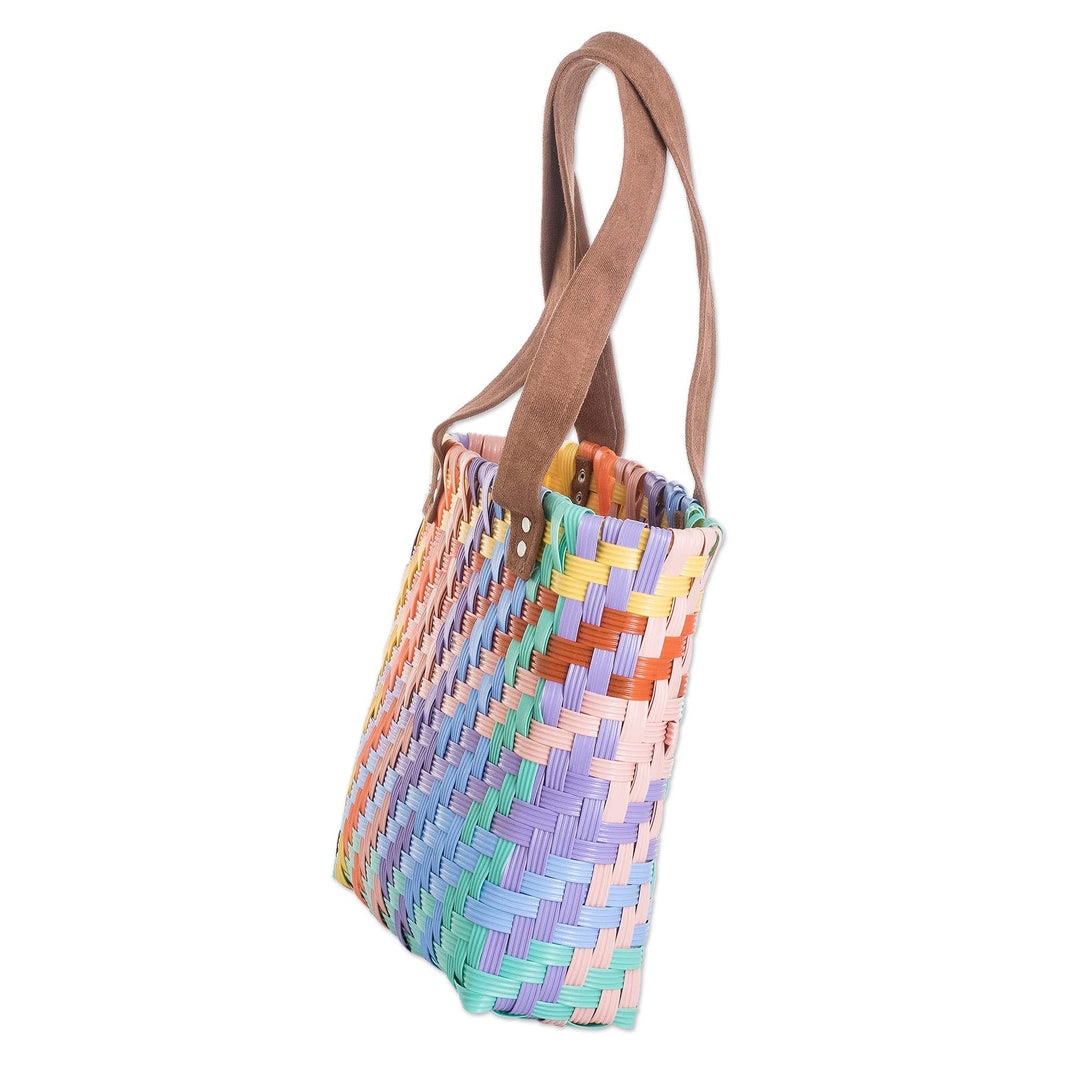 Multicolored Eco-Friendly Handwoven Tote - Summer Joy