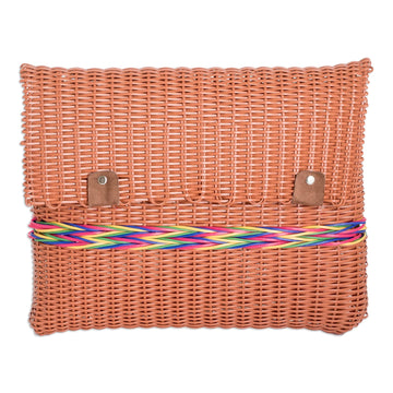 Brown Eco-Friendly Handwoven Document Case - Organized