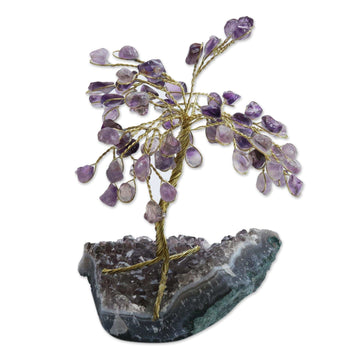 Amethyst Gemstone Tree Sculpture - Little Tree