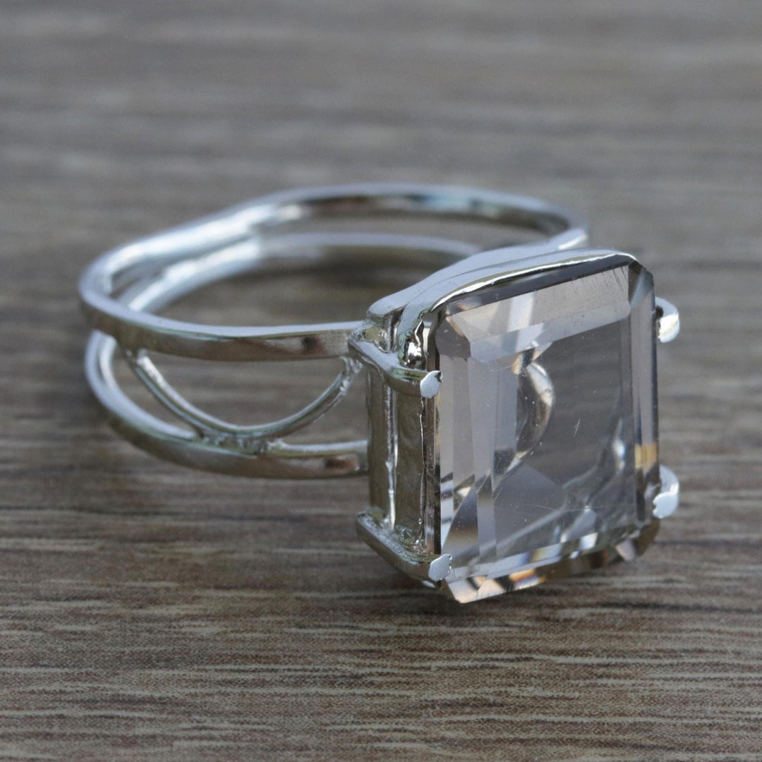 Hand Crafted Smoky Quartz Wrap Ring - Empyrean