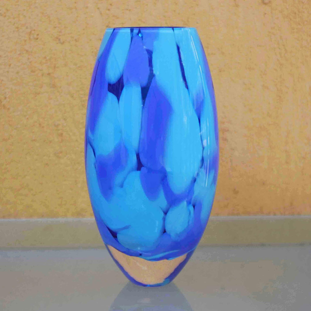 Murano Inspired Glass Vase Colors of the Sky GlobeIn