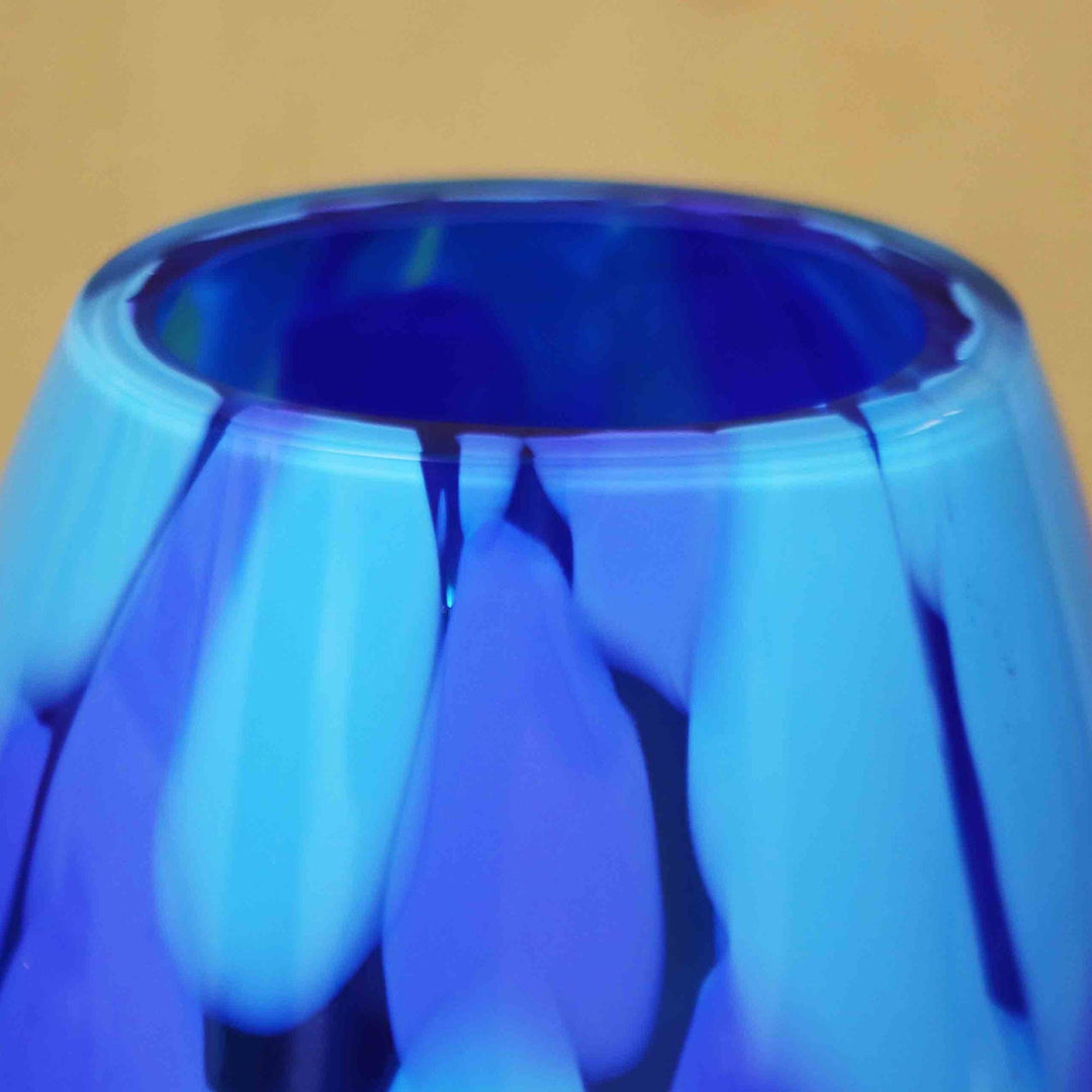 Murano Inspired Glass Vase - Colors of the Sky