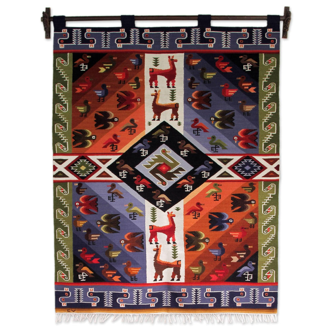 Wool Tapestry - Nazca Animals