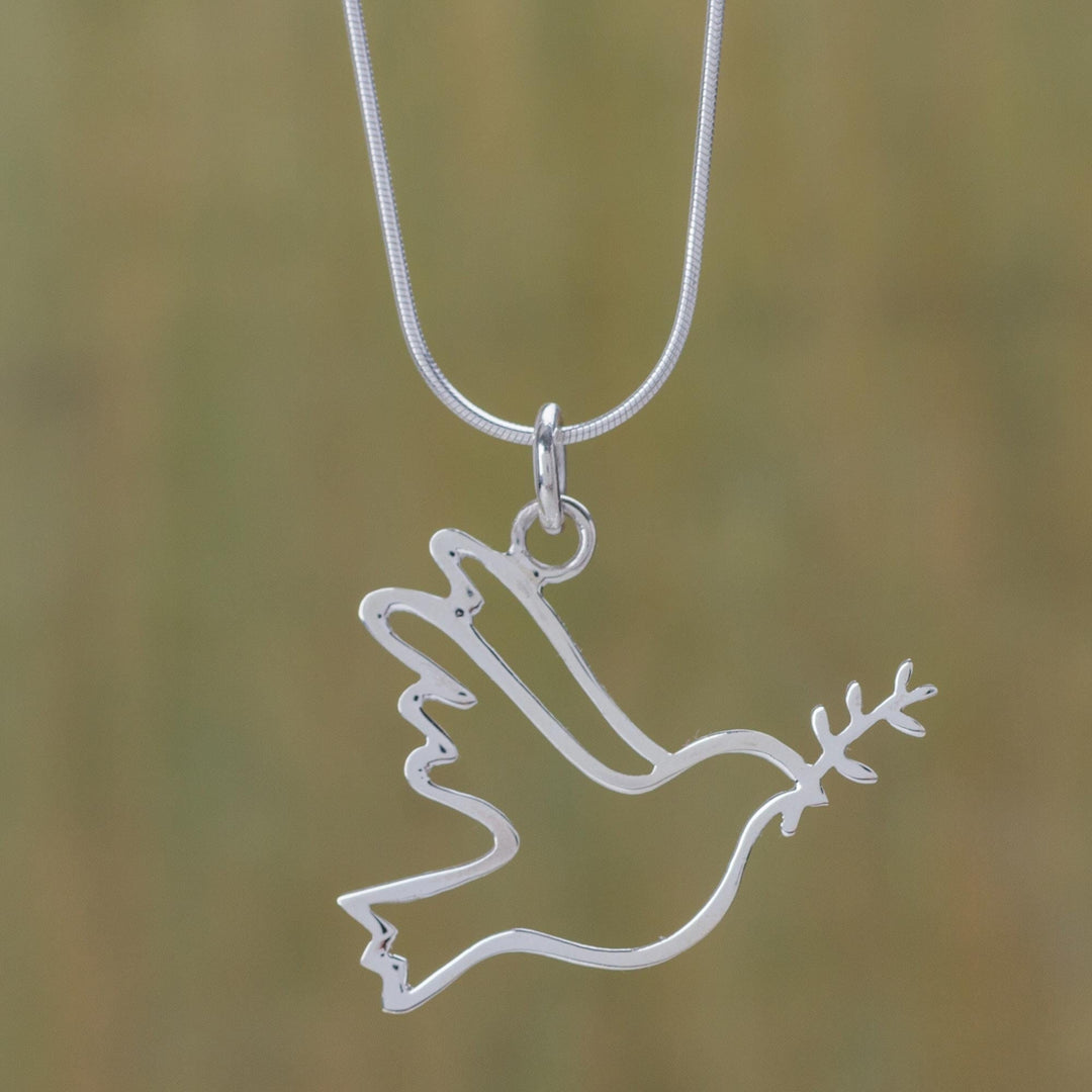Sterling Silver Necklace - Quechua Dove