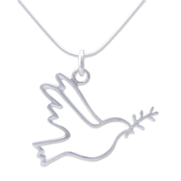 Sterling Silver Necklace - Quechua Dove
