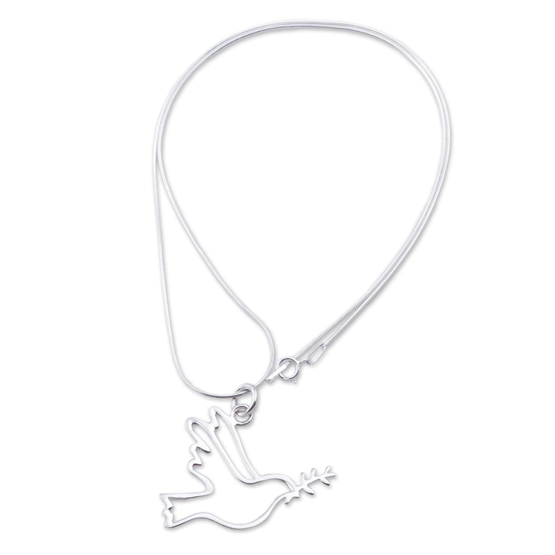 Sterling Silver Necklace - Quechua Dove