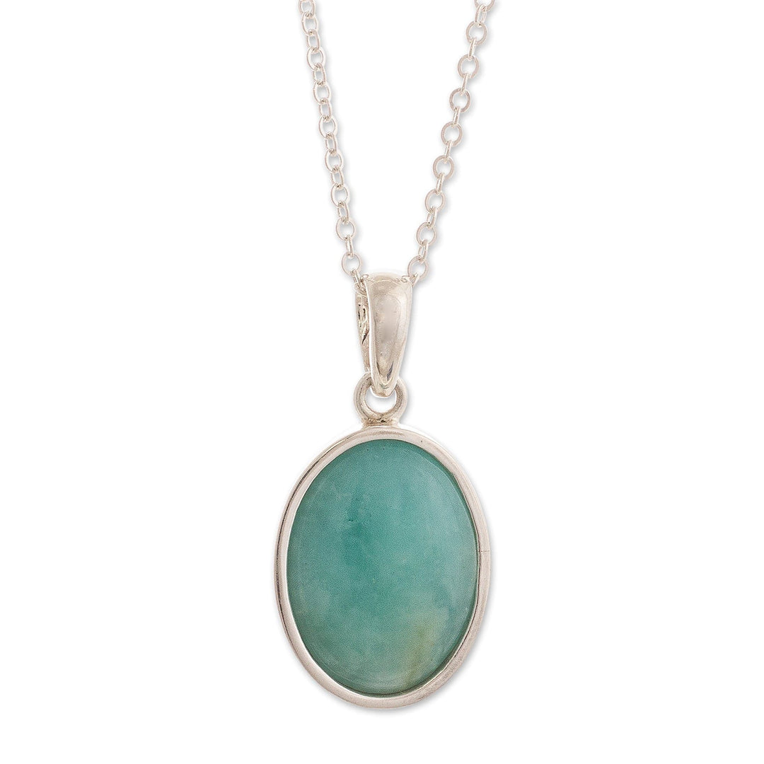 Amazonite Pendant Necklace - Naturally Beautiful