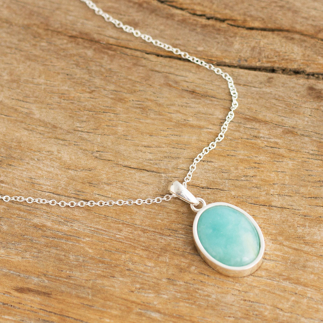 Amazonite Pendant Necklace - Naturally Beautiful