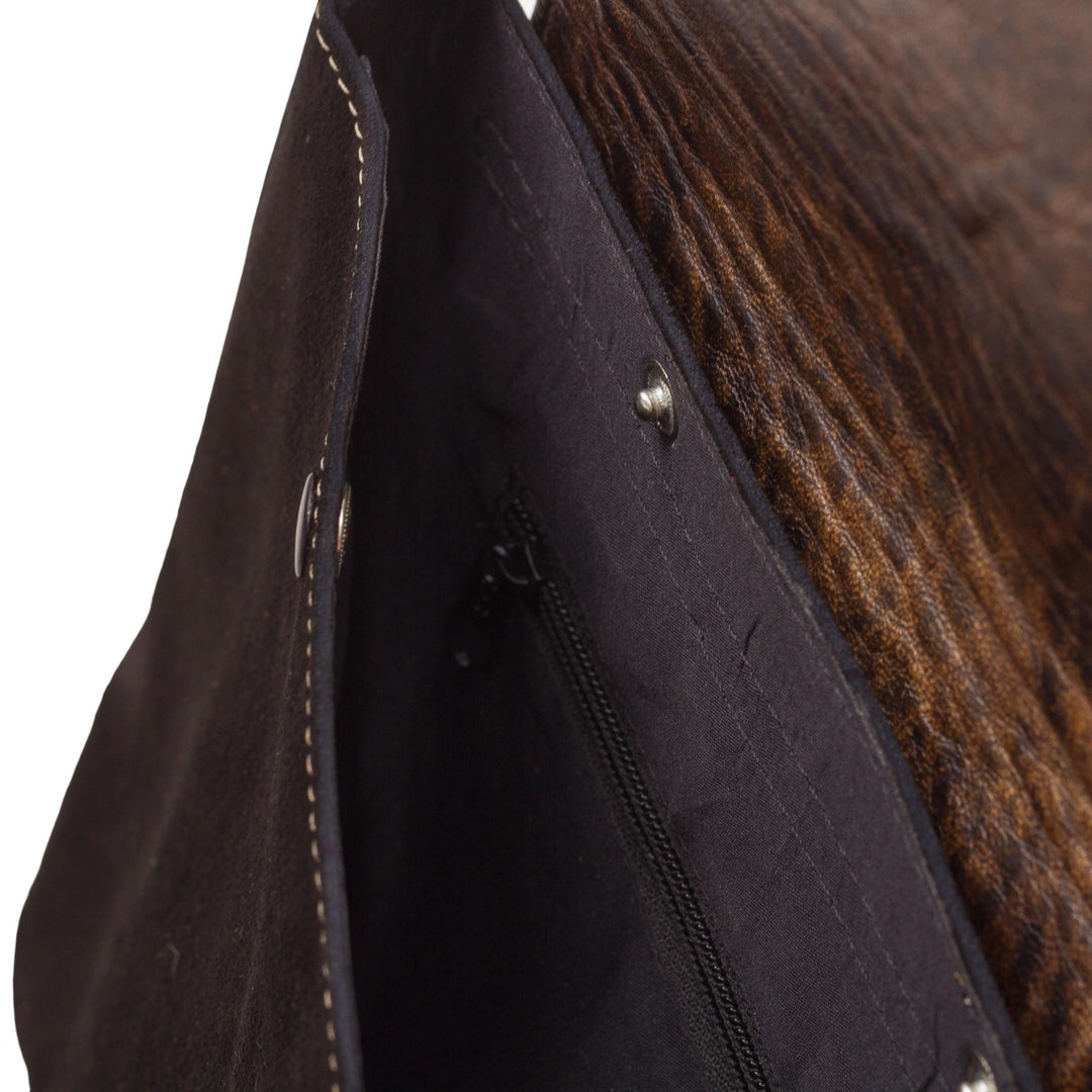 Suede and Wool Shoulder Bag - Sacred Valley