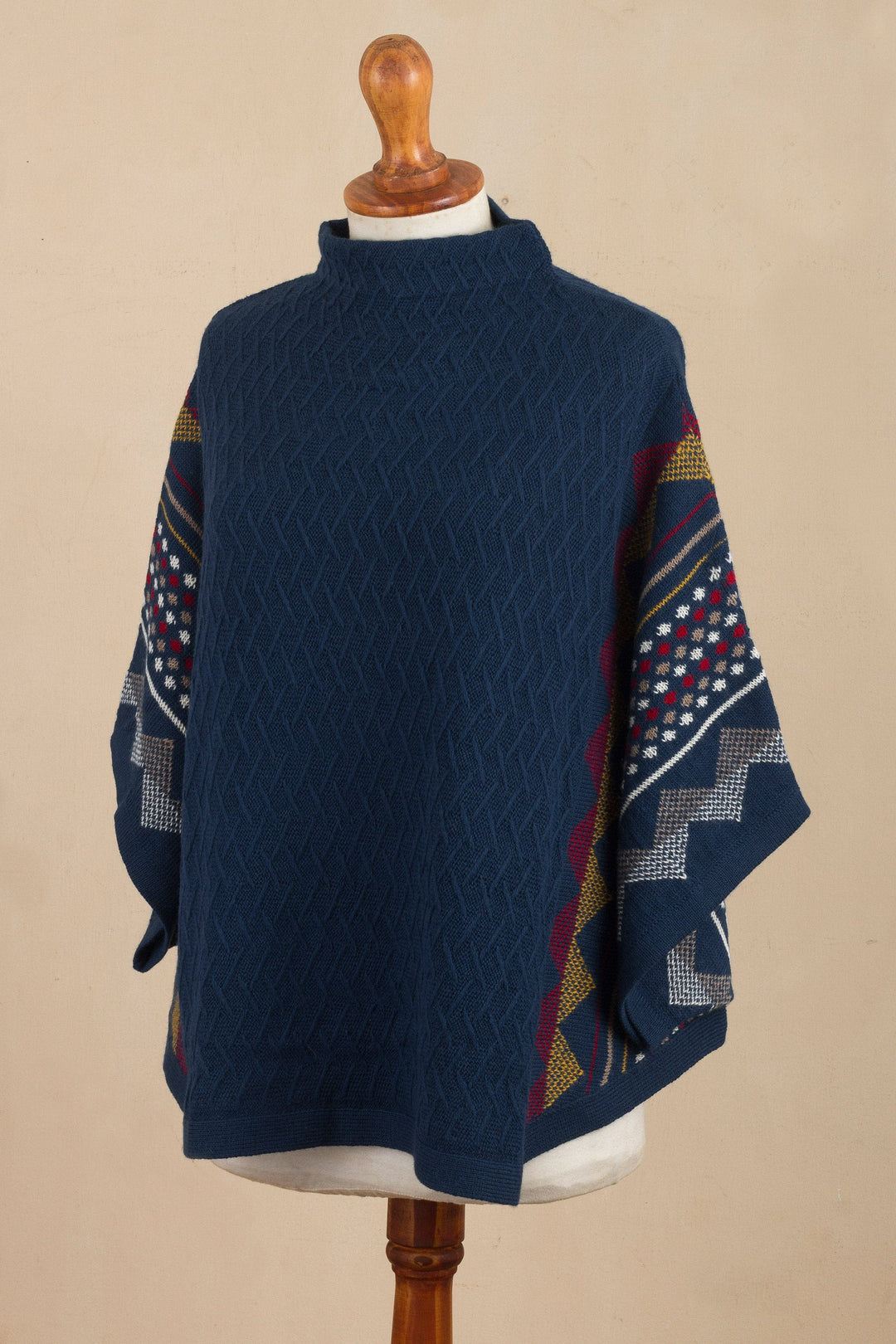100% Baby Alpaca Wool Poncho - Jane