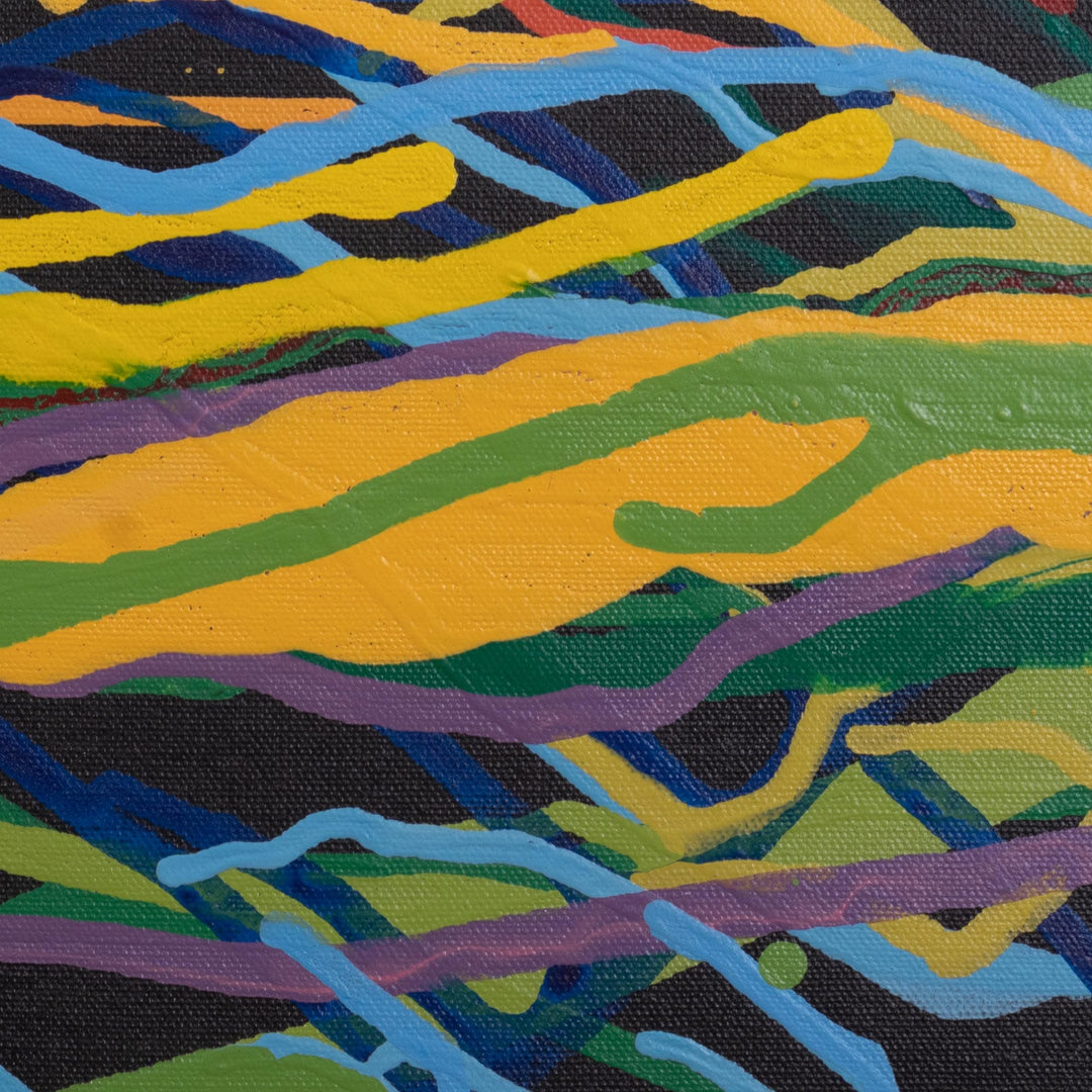 Original Abstract Painting - Tangled Colors