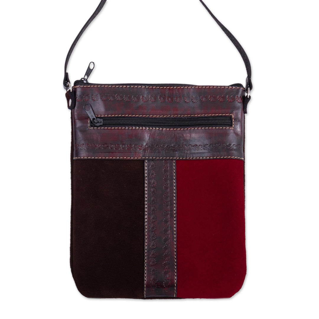 Leather and Suede Sling - Cusco Cartouche