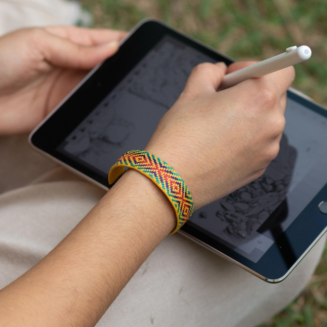 Colombian Cane Fiber Bracelet Bangle Cuff - Valley Vibes