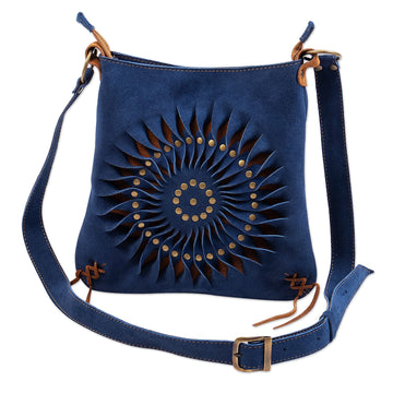 Shoulder Bag with Adjustable Strap - Water Spiral