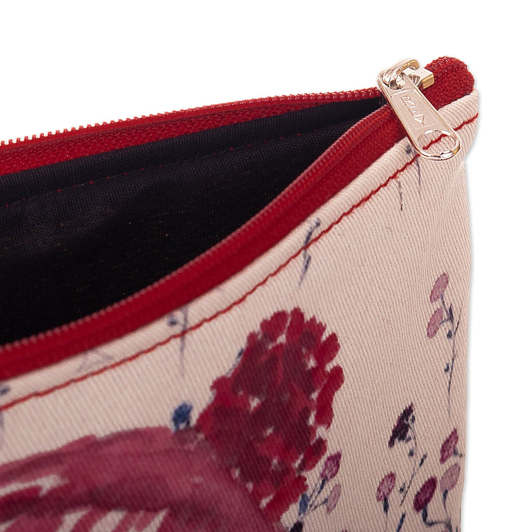 Wristlet with Zipper and Adorable Kitten Print - Adorable Purr