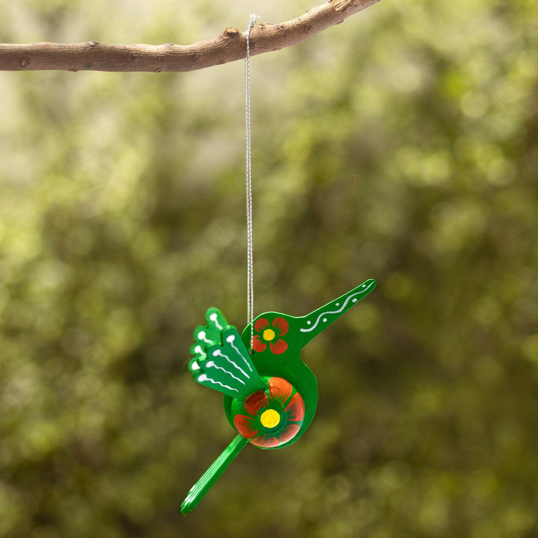 Hummingbird in Green