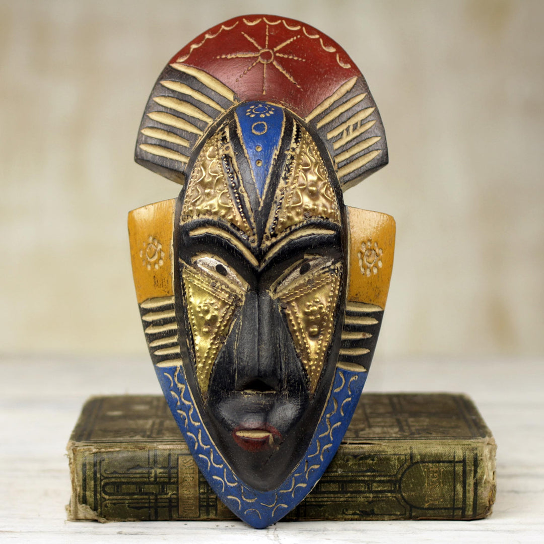 Hotsell Ghana handmade mask, wooden mask, bead mask for wall