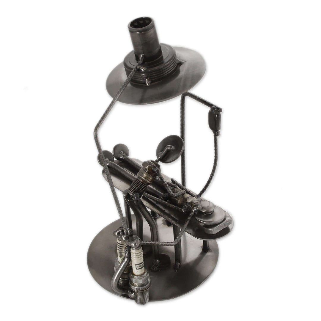 Recycled Metal Sculpture - Rustic Anesthesiologist