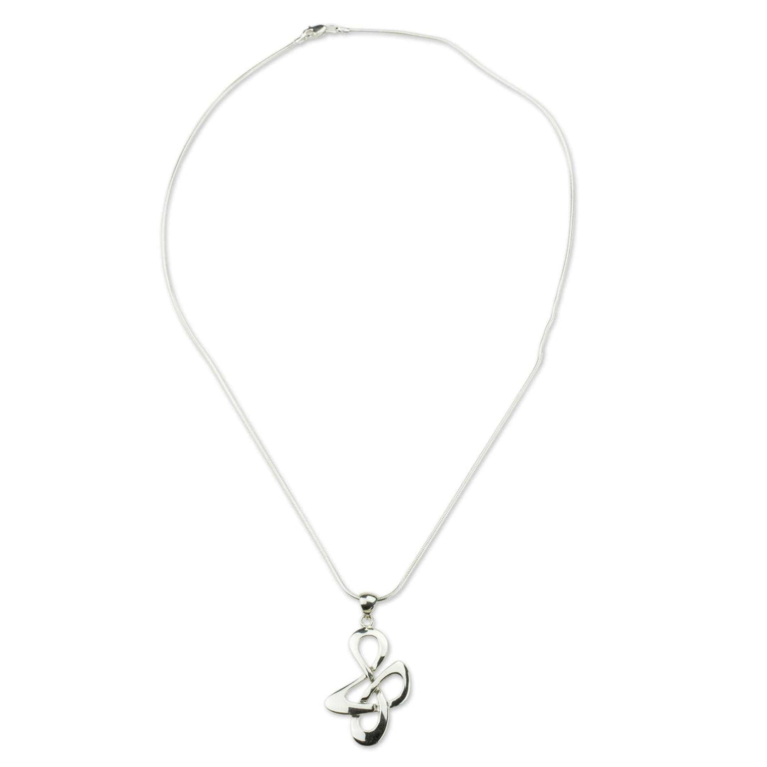 Sterling Silver Modern Necklace - Freedom Song