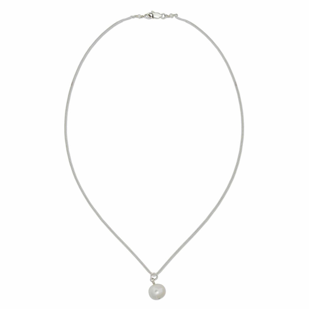 White Pearl Necklace - Radiant Purity