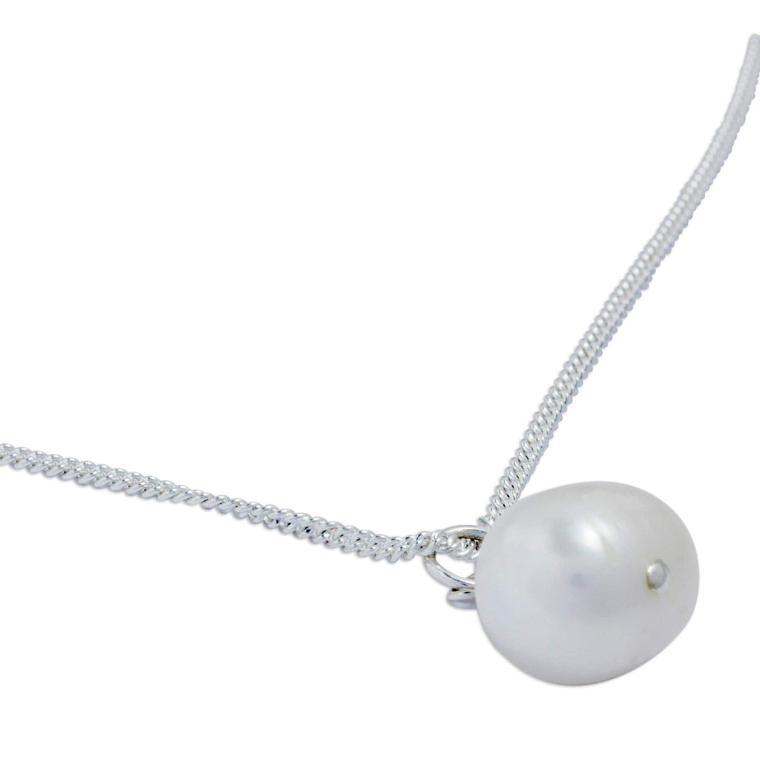White Pearl Necklace - Radiant Purity