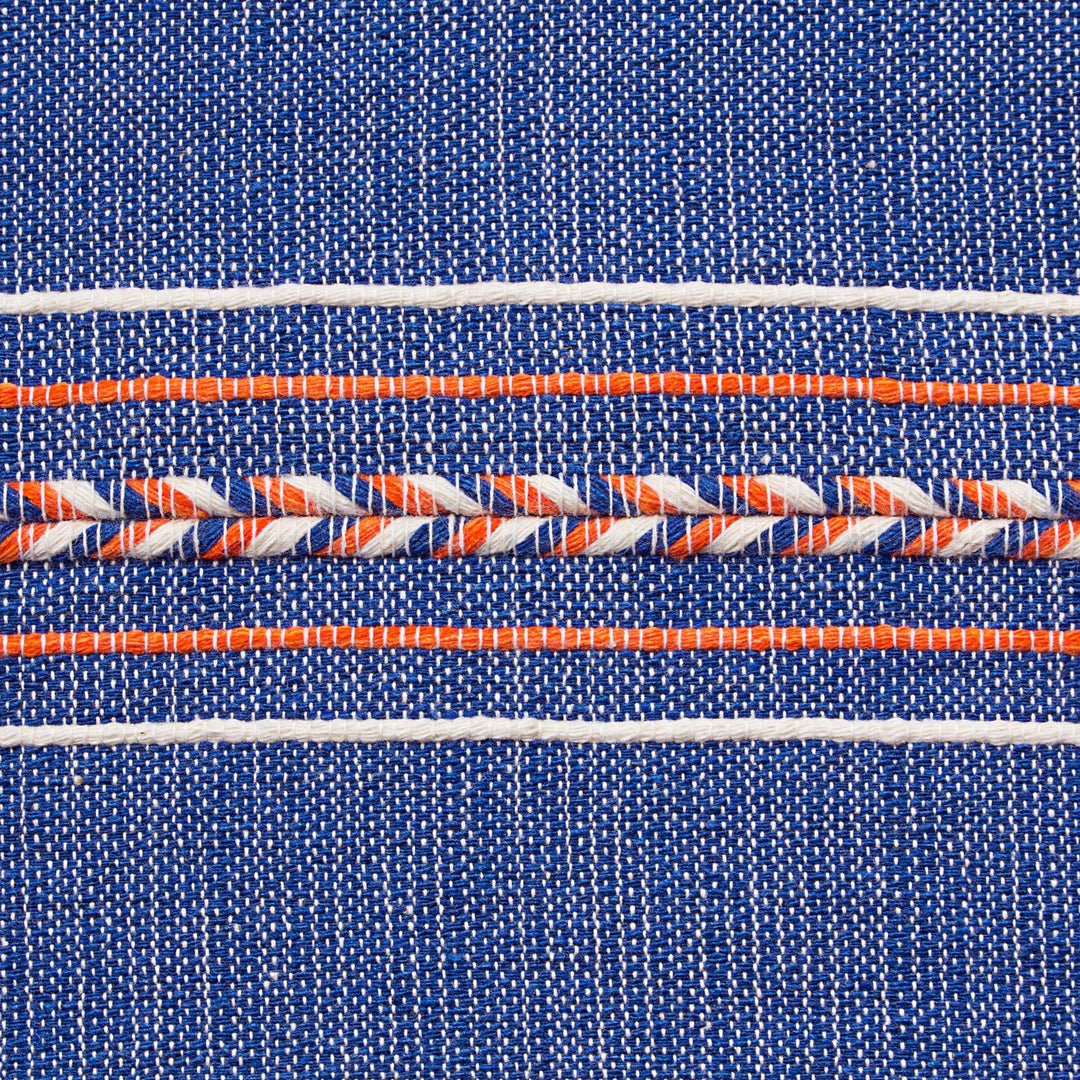 Artisan Crafted 100% Cotton Striped Table Runner from Mexico - Striped Elegance