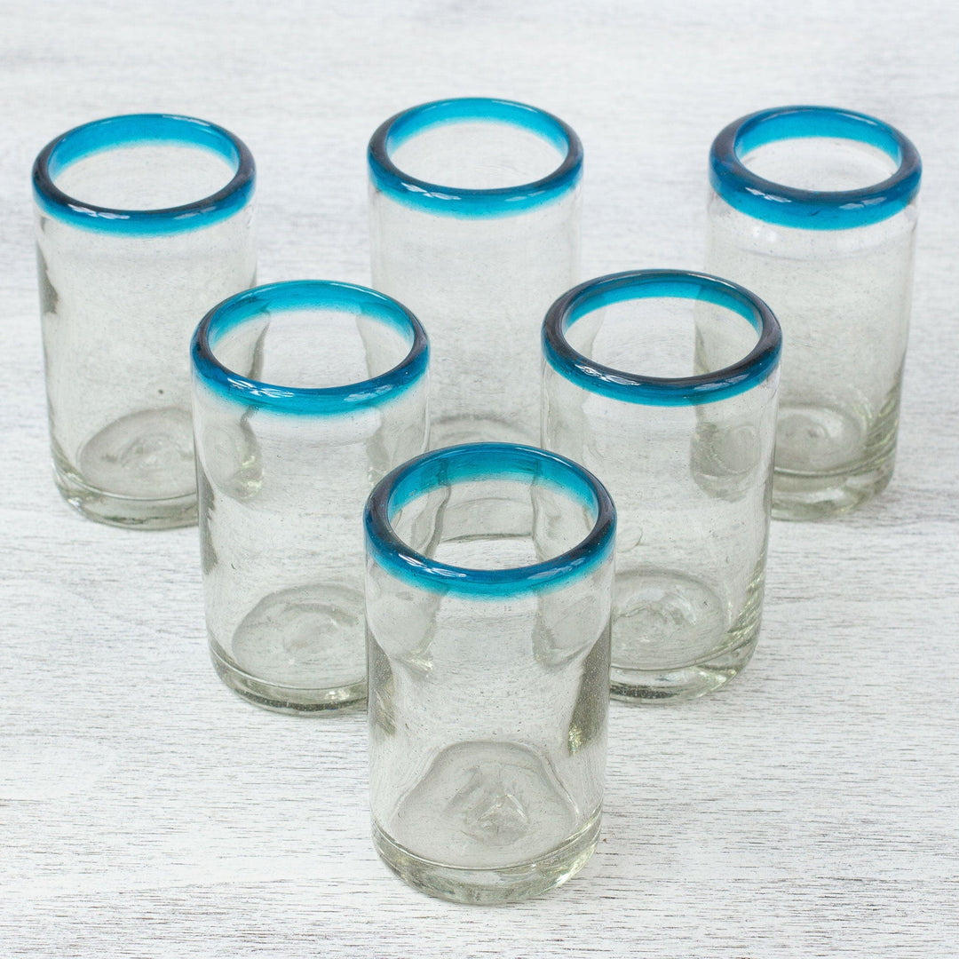 Handblown Highball Glasses - Set of 6 - Colorful Dot – GlobeIn